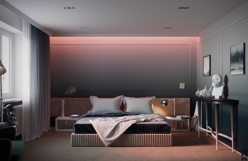 دکوراسیون مدرن اتاق خواب به شکل ساده