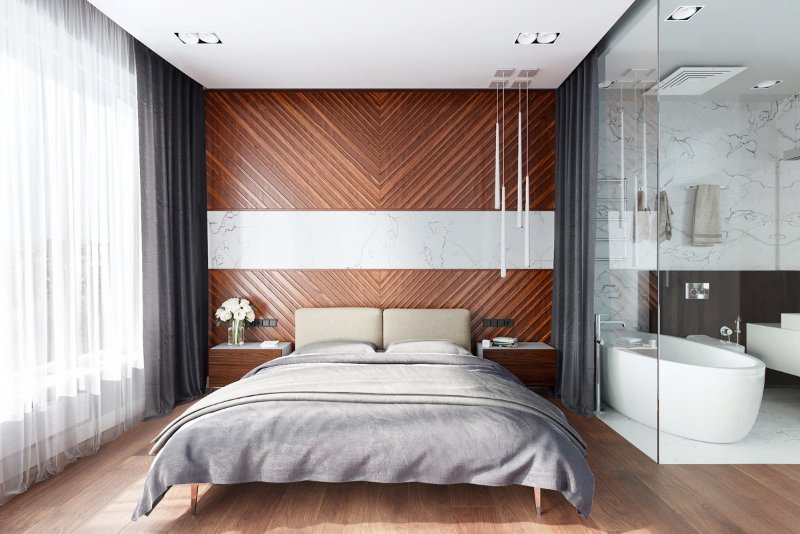 طراحی اتاق خواب مدرن عروس به شکل ساده و زیبا