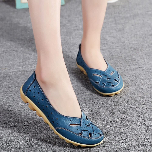 کفش لوفر دخترانه آبی
