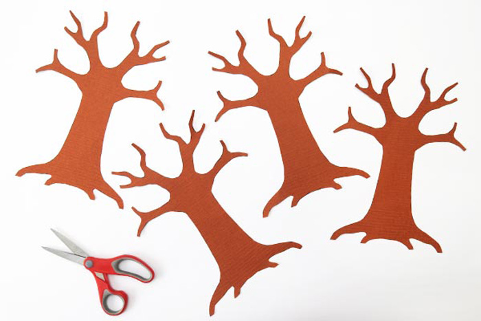 برش الگوی کاردستی درخت سه بعدی