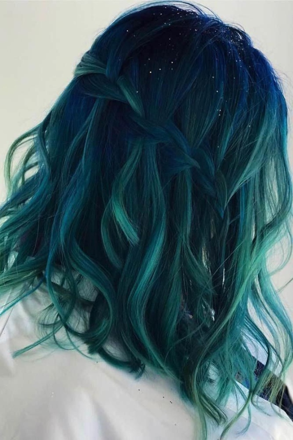 موی حالت دار سبز اقیانوسی