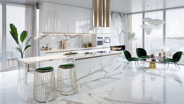 مدل آشپزخانه مدرن سفید