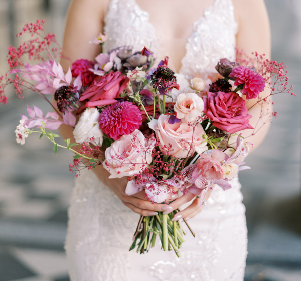 دسته گل زیبای عروس به سبک روستیک