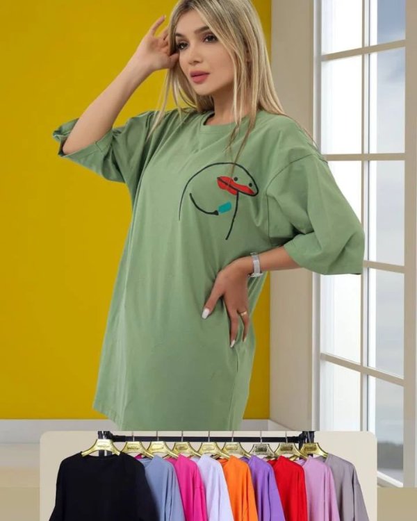 تیشرت لانگ فانتزی
