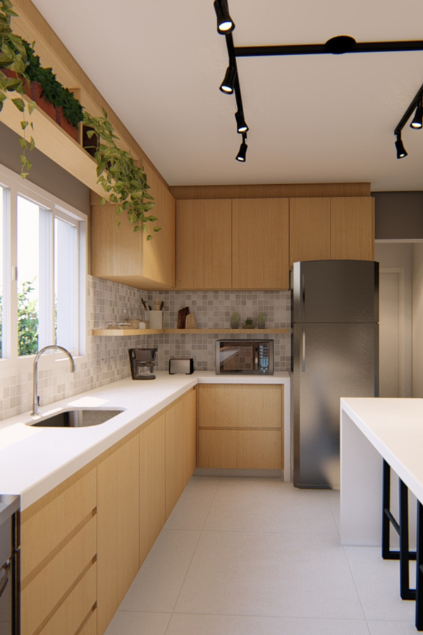 مدل شلف آشپزخانه یک طبقه