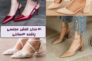 کفش مجلسی پاشنه ۳ سانتی
