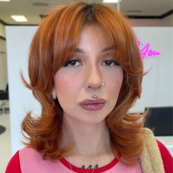 مدل مو اختاپوسی نارنجی