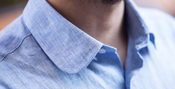 روش های تمیز کردن یقه پیراهن مردانه