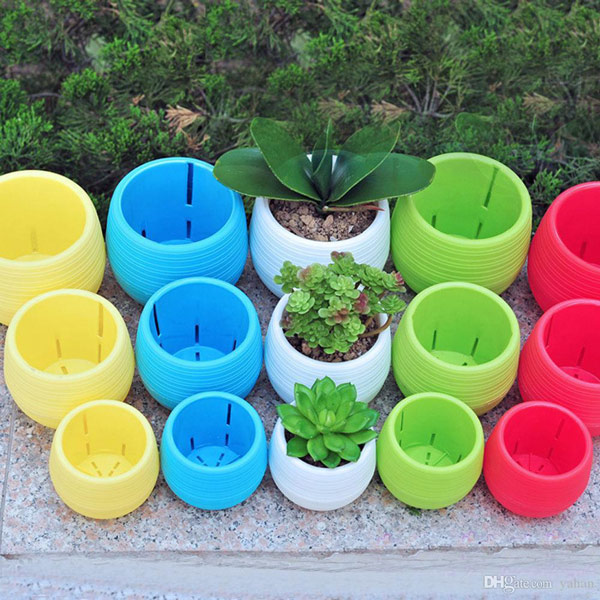 گلدان های پلاستیکی برای گیاهان آپارتمانی