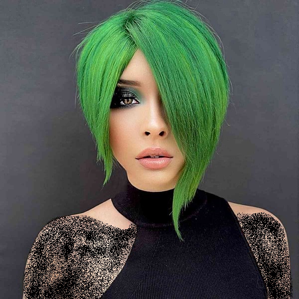 مدل موی فانتزی با رنگ سبز فانتزی