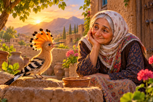 داستان هدهد و پیرزن + خلاصه، نتیجه، معنی کلمات، هم خانواده و مخالف