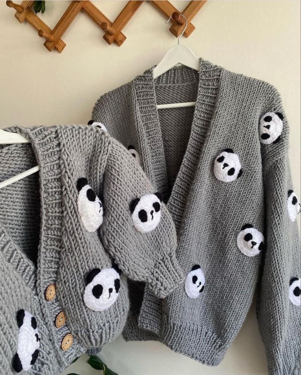 ژاکت پاندایی جذاب