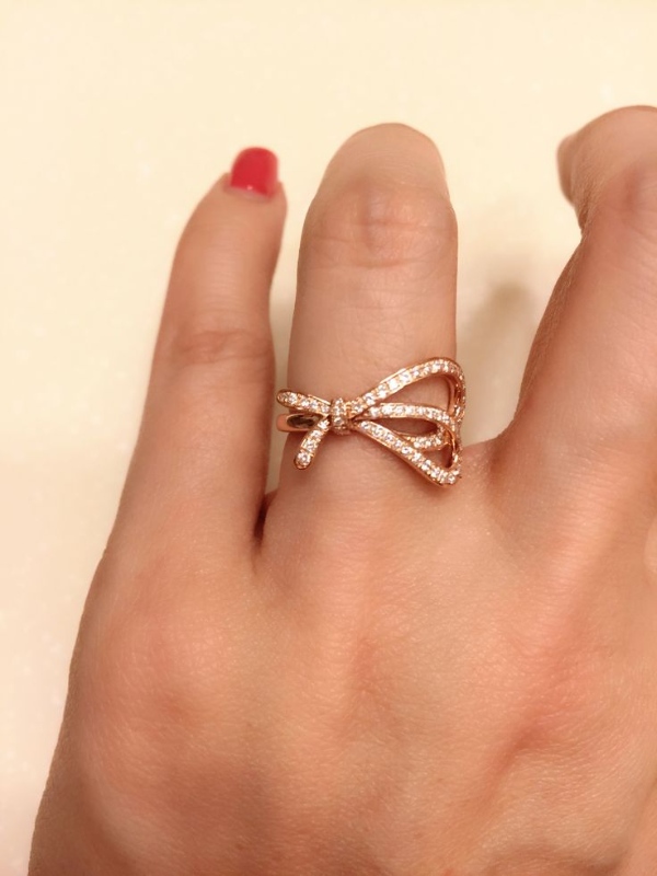 انگشتر پاپیونی گرهای زیبا