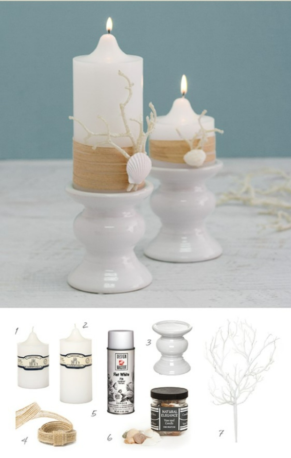 طراحی شمع‌های صدفی