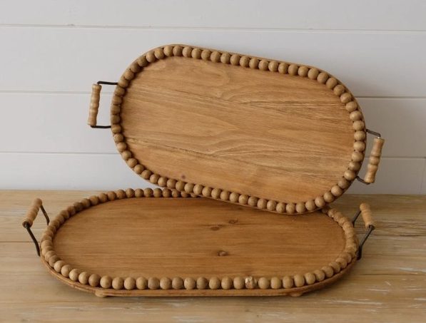 سینی تزیینی چوبی زیبا