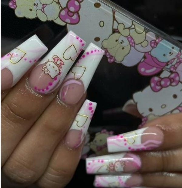 طرح ناخن کرومی دارک