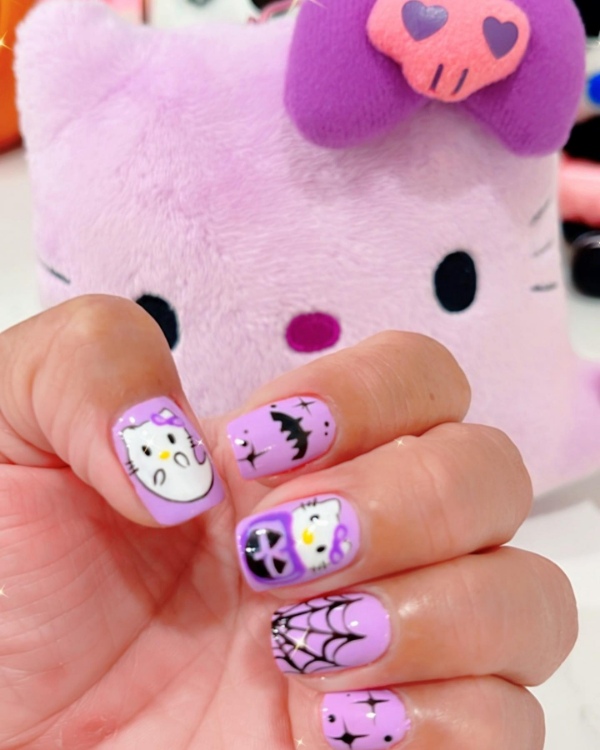 طرح ناخن کرومی دارک