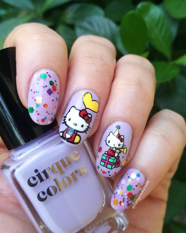 طرح ناخن کرومی دارک