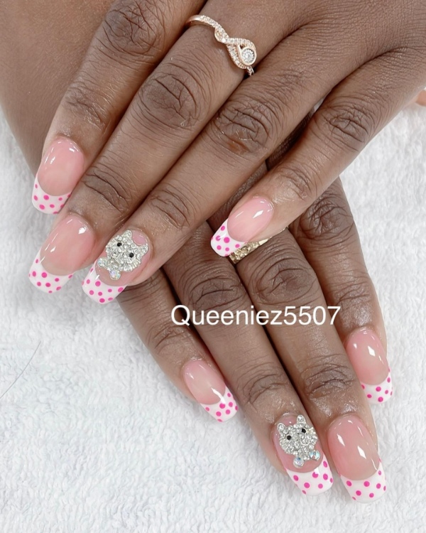 طرح ناخن کرومی دارک