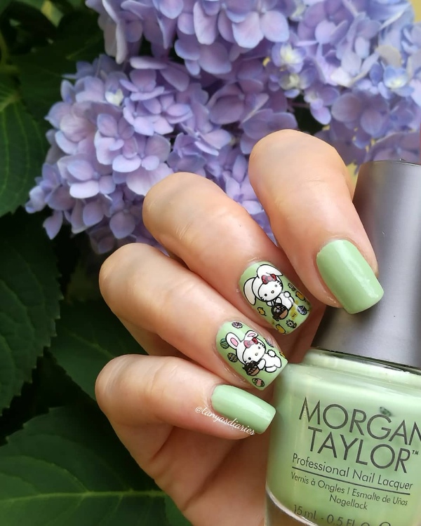 طرح ناخن کرومی دارک