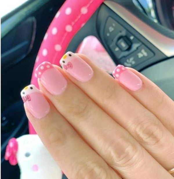 طرح ناخن کرومی دارک