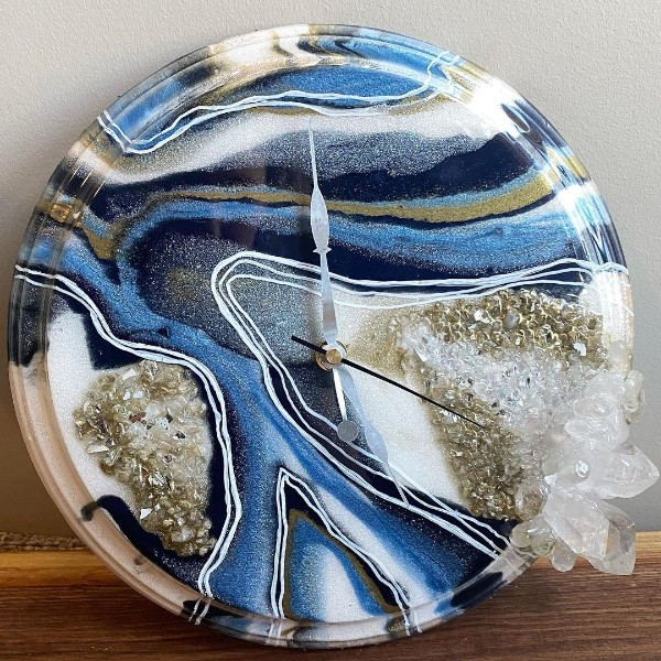 ساعت مرمری رزینی دیواری