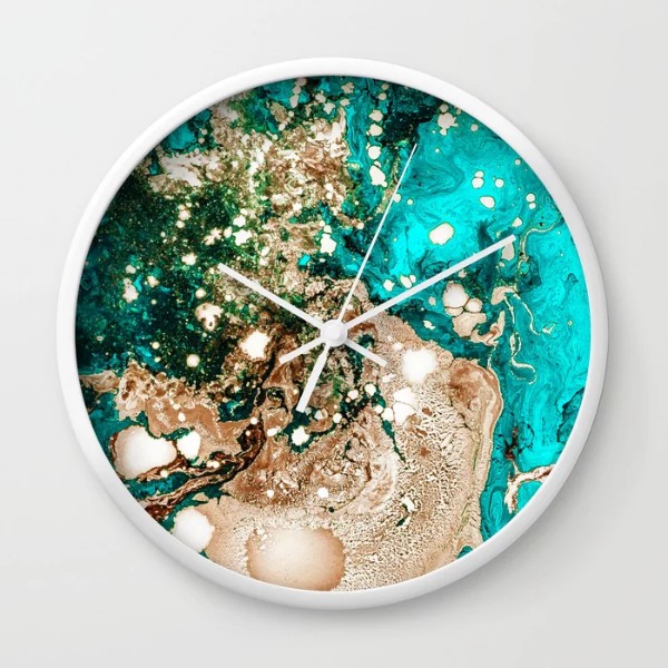 ساعت دیواری با طرح مدرن رزینی