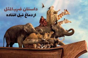 ضرب‌المثل از دماغ فیل افتاده
