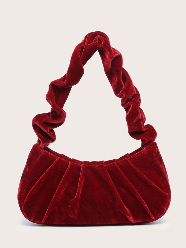 کیف مخمل منگولهدار زیبا