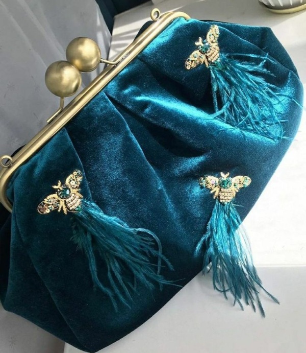 کیف کیسهای عنابی زنانه ساده و زیبا