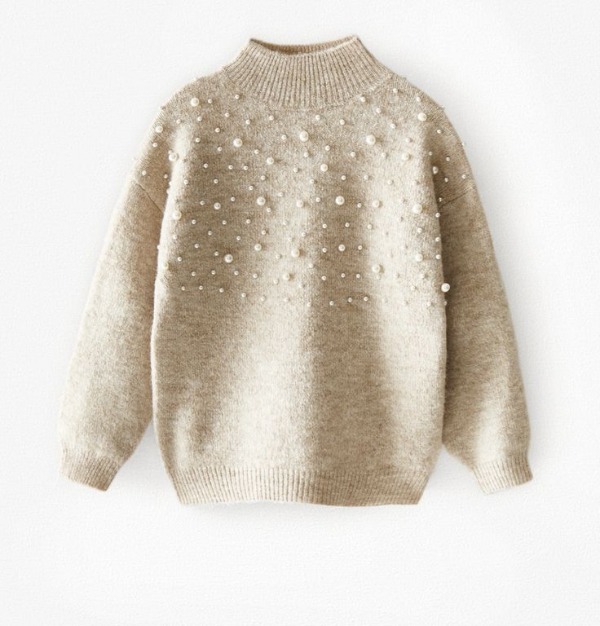 پلیور مرواریدی زنانه زیبا