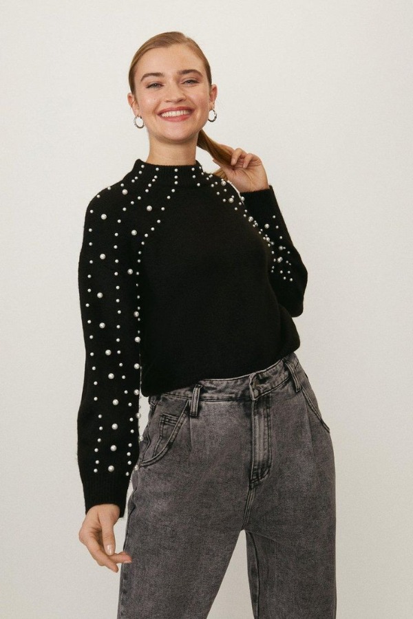 گپ مشکی مرواریدی جذاب و زیبا