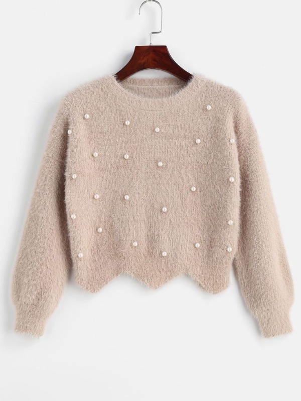 پلیور کالباسی مرواریدی زیبا