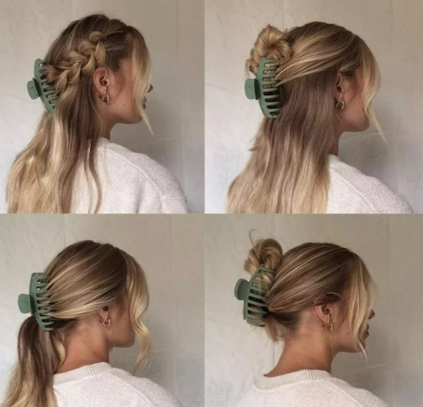 مدل مو با کلیپس 