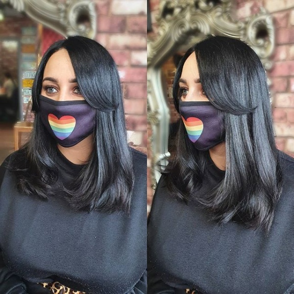 موی چتری کنار صورت