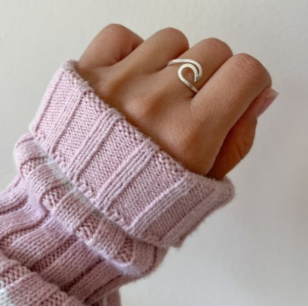 انگشتر طرح موج