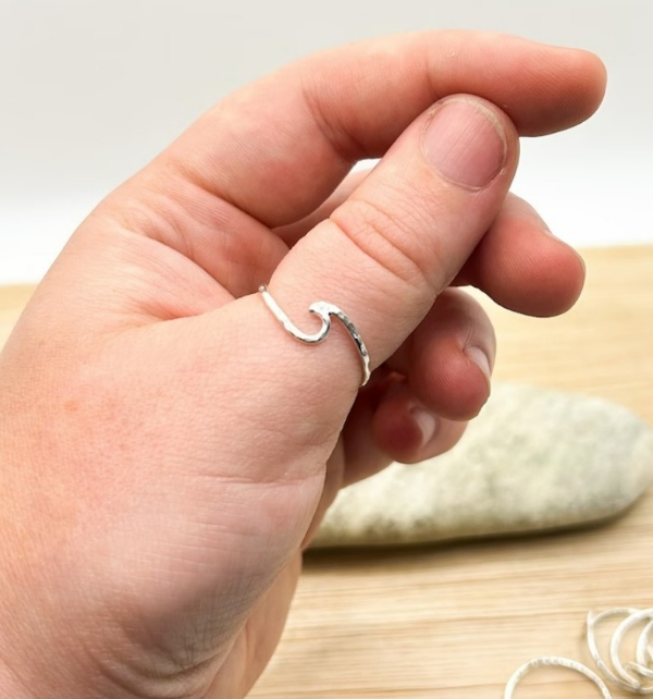 انگشتر طرح موج