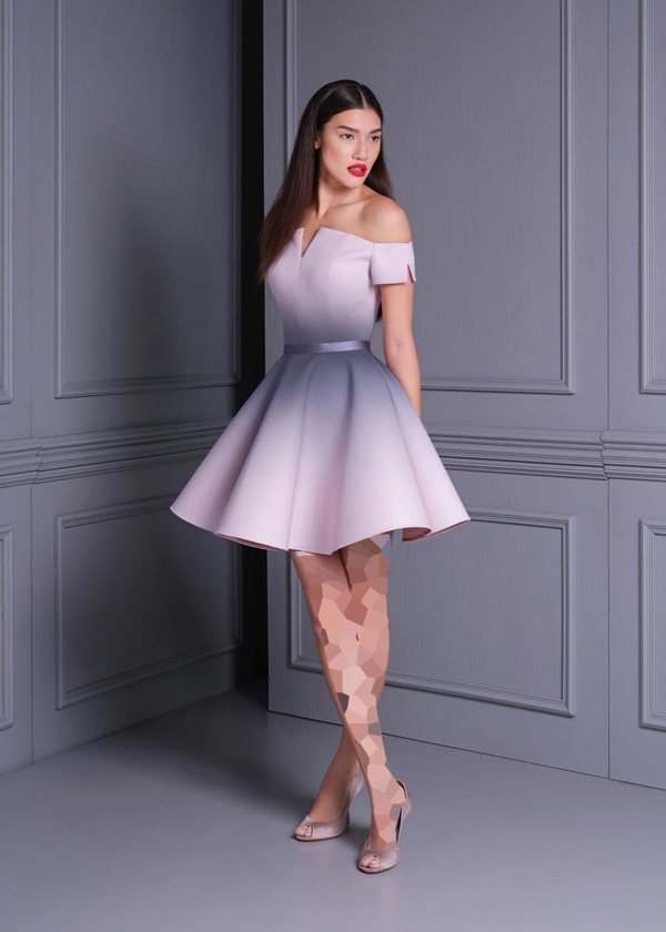 مدل جذاب و جدیدی لباس مجلسی کوتاه زیبا