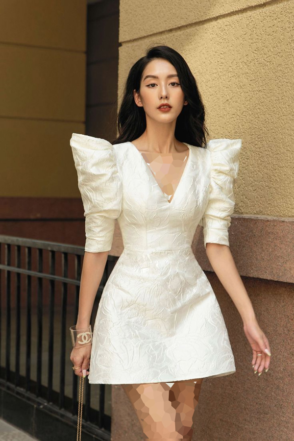 لباس مجلسی کوتاه طرحدار زیبا