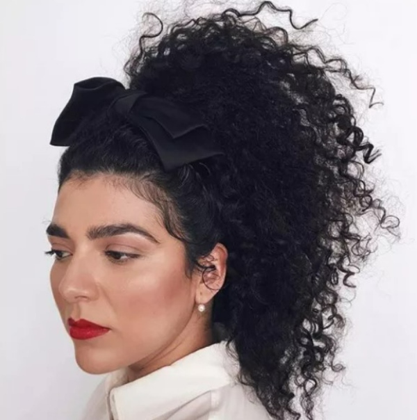 مدل مو با روبان