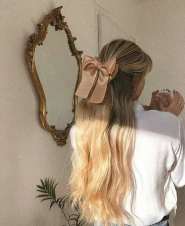 مدل مو با روبان