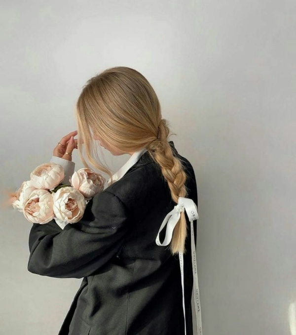 مدل مو با روبان