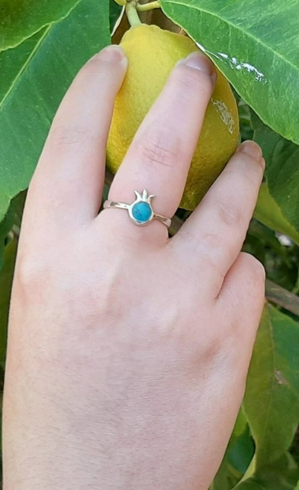 انگشتر طرح انار