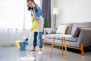 تمیز کردن کف های بتنی