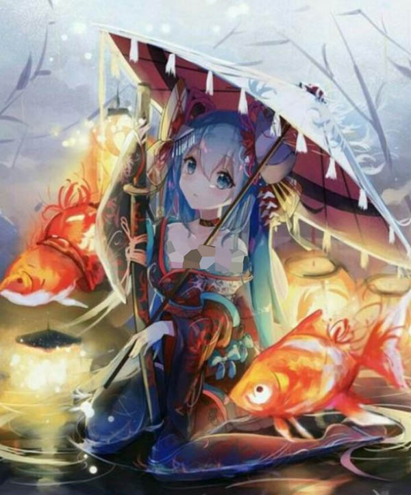 دخترک ماهی فروش