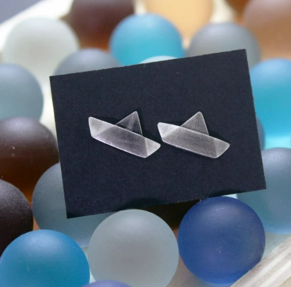 گوشواره طرح اوریگامی