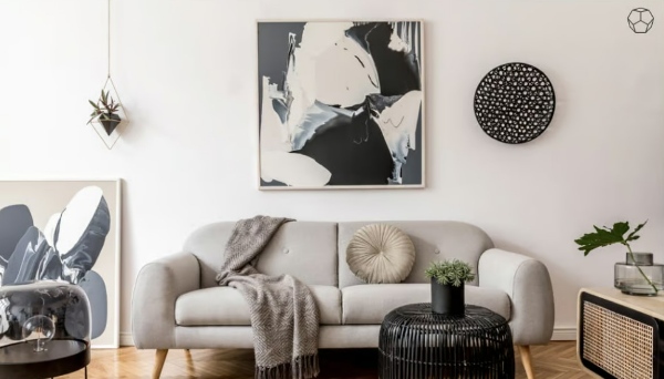  تزیین دیوار بالای مبل