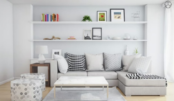  تزیین دیوار بالای مبل