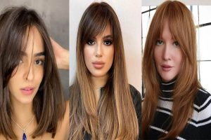 مدل مو برای پیشانی بلند
