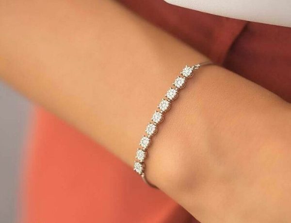 مدل دستبند الماسی تنیسی زیبا